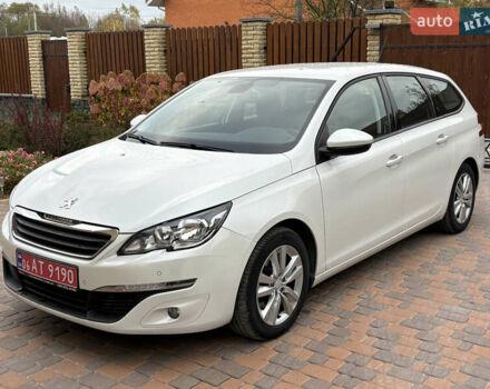 Білий Пежо 308, об'ємом двигуна 1.56 л та пробігом 195 тис. км за 9200 $, фото 1 на Automoto.ua