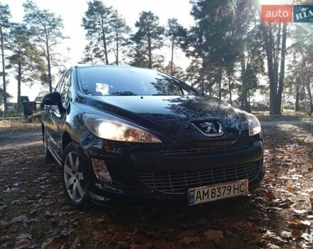 Черный Пежо 308, объемом двигателя 1.6 л и пробегом 335 тыс. км за 4900 $, фото 2 на Automoto.ua