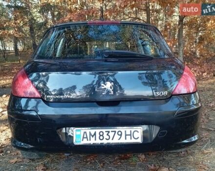 Черный Пежо 308, объемом двигателя 1.6 л и пробегом 335 тыс. км за 4900 $, фото 4 на Automoto.ua