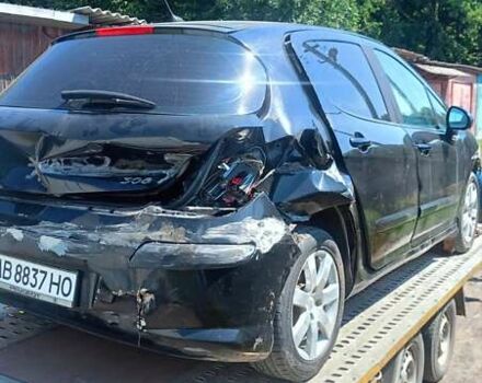 Черный Пежо 308, объемом двигателя 1.6 л и пробегом 180 тыс. км за 1500 $, фото 2 на Automoto.ua