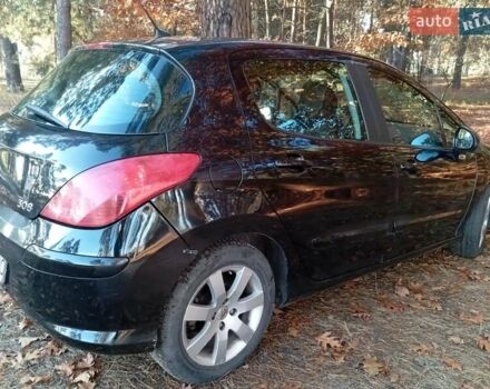 Черный Пежо 308, объемом двигателя 1.6 л и пробегом 335 тыс. км за 4900 $, фото 3 на Automoto.ua