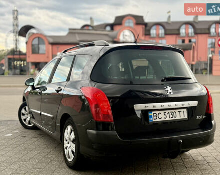 Черный Пежо 308, объемом двигателя 1.6 л и пробегом 240 тыс. км за 5450 $, фото 12 на Automoto.ua