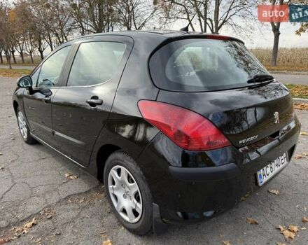 Черный Пежо 308, объемом двигателя 1.56 л и пробегом 320 тыс. км за 5300 $, фото 3 на Automoto.ua