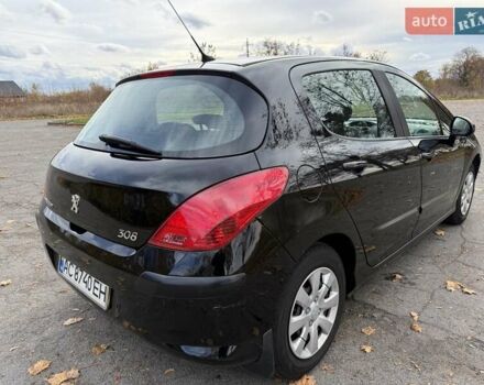 Черный Пежо 308, объемом двигателя 1.56 л и пробегом 320 тыс. км за 5300 $, фото 5 на Automoto.ua