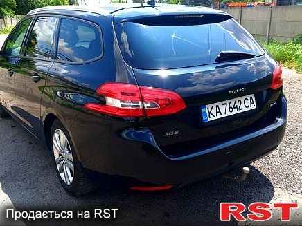 Чорний Пежо 308, об'ємом двигуна 1.6 л та пробігом 301 тис. км за 8800 $, фото 1 на Automoto.ua