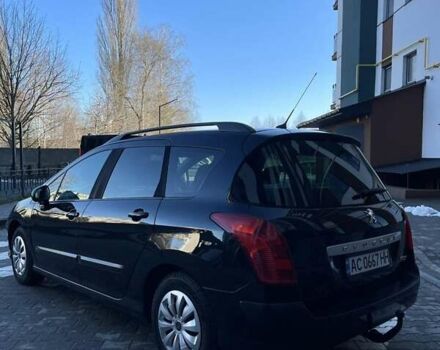 Черный Пежо 308, объемом двигателя 1.56 л и пробегом 232 тыс. км за 5000 $, фото 12 на Automoto.ua