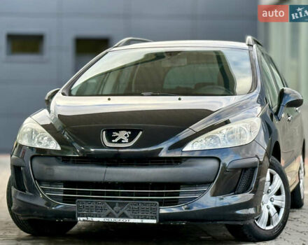 Черный Пежо 308, объемом двигателя 1.6 л и пробегом 248 тыс. км за 5350 $, фото 14 на Automoto.ua