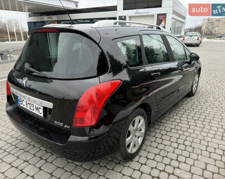 Черный Пежо 308, объемом двигателя 1.56 л и пробегом 240 тыс. км за 3500 $, фото 5 на Automoto.ua