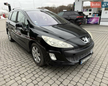 Черный Пежо 308, объемом двигателя 1.56 л и пробегом 240 тыс. км за 3500 $, фото 3 на Automoto.ua