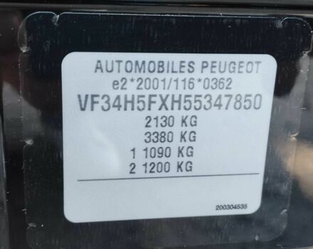 Черный Пежо 308, объемом двигателя 1.6 л и пробегом 174 тыс. км за 5850 $, фото 17 на Automoto.ua