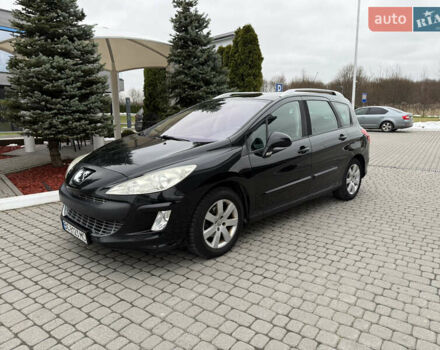 Черный Пежо 308, объемом двигателя 1.56 л и пробегом 240 тыс. км за 3500 $, фото 1 на Automoto.ua