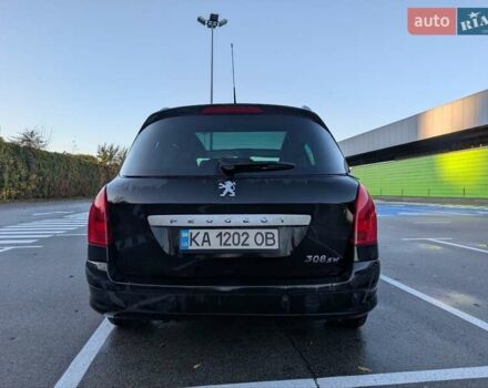 Черный Пежо 308, объемом двигателя 2 л и пробегом 292 тыс. км за 7299 $, фото 6 на Automoto.ua