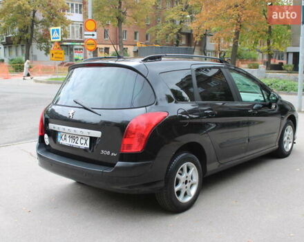 Чорний Пежо 308, об'ємом двигуна 1.4 л та пробігом 265 тис. км за 4299 $, фото 2 на Automoto.ua