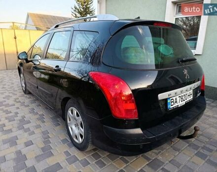 Черный Пежо 308, объемом двигателя 1.6 л и пробегом 247 тыс. км за 5400 $, фото 4 на Automoto.ua
