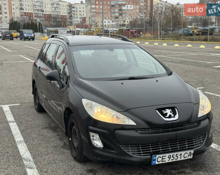 Черный Пежо 308, объемом двигателя 1.56 л и пробегом 225 тыс. км за 5500 $, фото 1 на Automoto.ua