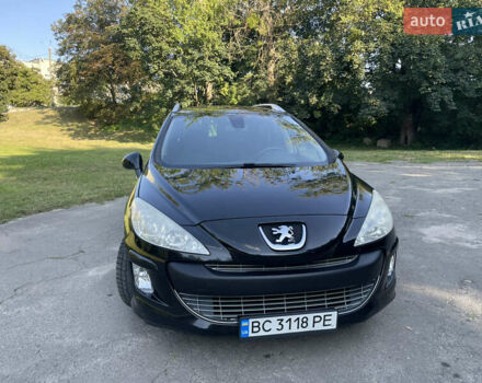 Чорний Пежо 308, об'ємом двигуна 1.56 л та пробігом 265 тис. км за 5900 $, фото 2 на Automoto.ua