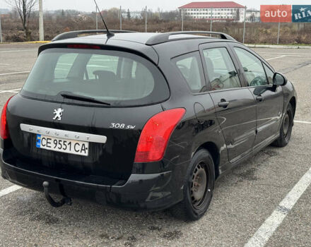 Черный Пежо 308, объемом двигателя 1.56 л и пробегом 225 тыс. км за 5500 $, фото 3 на Automoto.ua