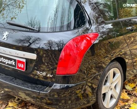 Черный Пежо 308, объемом двигателя 1.6 л и пробегом 220 тыс. км за 6390 $, фото 11 на Automoto.ua
