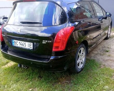 Черный Пежо 308, объемом двигателя 1.56 л и пробегом 274 тыс. км за 6500 $, фото 6 на Automoto.ua