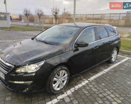 Черный Пежо 308, объемом двигателя 1.56 л и пробегом 320 тыс. км за 9001 $, фото 1 на Automoto.ua