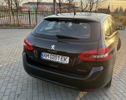 Чорний Пежо 308, об'ємом двигуна 1.56 л та пробігом 286 тис. км за 9500 $, фото 2 на Automoto.ua