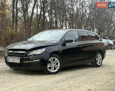 Черный Пежо 308, объемом двигателя 1.56 л и пробегом 198 тыс. км за 5799 $, фото 1 на Automoto.ua