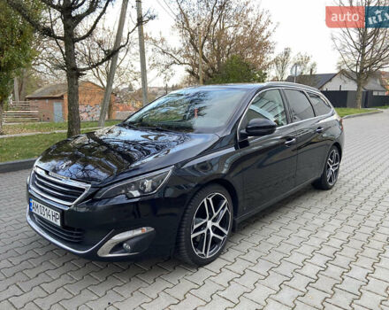 Чорний Пежо 308, об'ємом двигуна 2 л та пробігом 224 тис. км за 12200 $, фото 3 на Automoto.ua