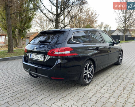 Чорний Пежо 308, об'ємом двигуна 2 л та пробігом 224 тис. км за 12200 $, фото 10 на Automoto.ua
