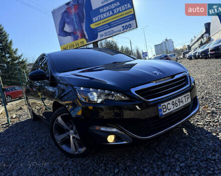 Черный Пежо 308, объемом двигателя 1.56 л и пробегом 200 тыс. км за 10999 $, фото 1 на Automoto.ua