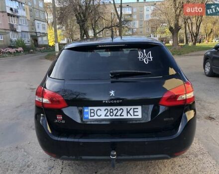 Черный Пежо 308, объемом двигателя 1.56 л и пробегом 190 тыс. км за 6999 $, фото 7 на Automoto.ua