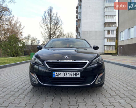 Чорний Пежо 308, об'ємом двигуна 2 л та пробігом 224 тис. км за 12200 $, фото 1 на Automoto.ua