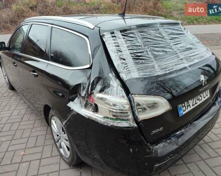 Черный Пежо 308, объемом двигателя 1.56 л и пробегом 180 тыс. км за 5900 $, фото 5 на Automoto.ua