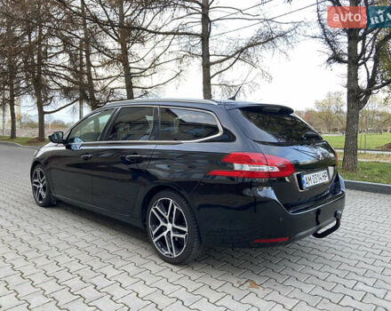 Чорний Пежо 308, об'ємом двигуна 2 л та пробігом 224 тис. км за 12200 $, фото 7 на Automoto.ua