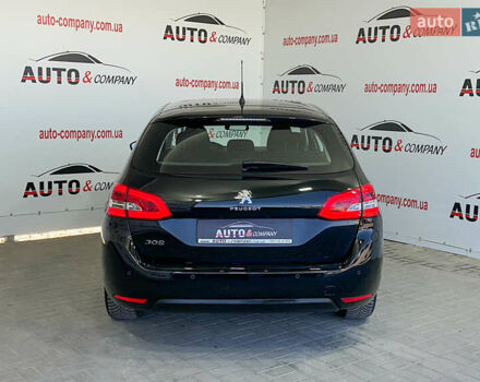 Чорний Пежо 308, об'ємом двигуна 1.5 л та пробігом 175 тис. км за 11950 $, фото 3 на Automoto.ua