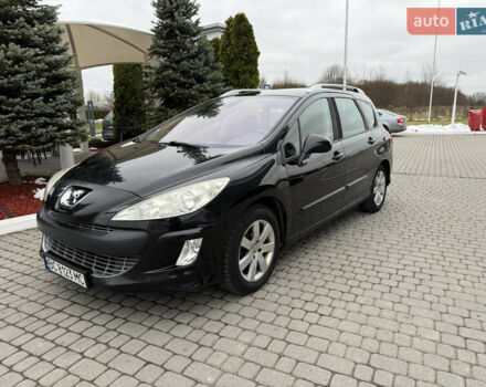 Черный Пежо 308, объемом двигателя 1.56 л и пробегом 240 тыс. км за 3500 $, фото 1 на Automoto.ua