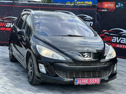 Чорний Пежо 308, об'ємом двигуна 1.6 л та пробігом 167 тис. км за 6777 $, фото 1 на Automoto.ua