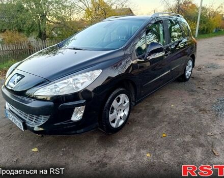 Черный Пежо 308, объемом двигателя 1.6 л и пробегом 190 тыс. км за 4999 $, фото 1 на Automoto.ua