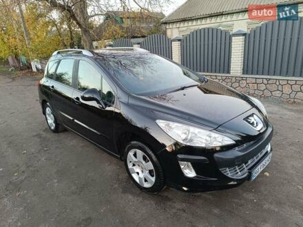 Чорний Пежо 308, об'ємом двигуна 1.6 л та пробігом 190 тис. км за 4800 $, фото 1 на Automoto.ua