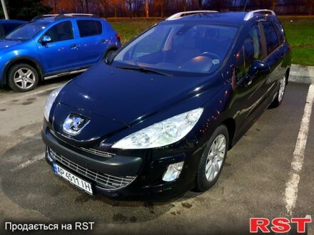 Чорний Пежо 308, об'ємом двигуна 1.6 л та пробігом 260 тис. км за 6500 $, фото 1 на Automoto.ua
