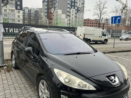 Чорний Пежо 308, об'ємом двигуна 1.6 л та пробігом 300 тис. км за 4599 $, фото 1 на Automoto.ua