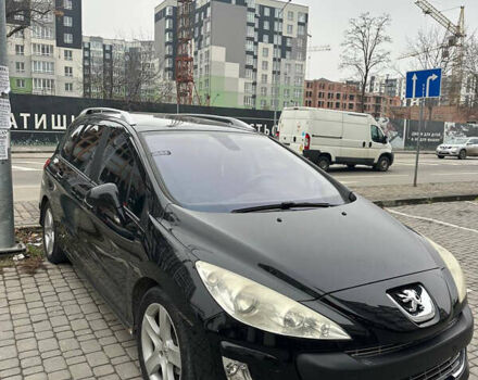 Чорний Пежо 308, об'ємом двигуна 1.6 л та пробігом 300 тис. км за 4599 $, фото 1 на Automoto.ua