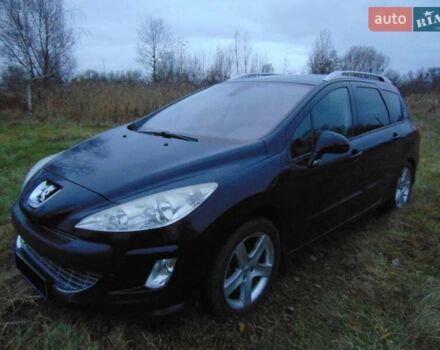 Черный Пежо 308, объемом двигателя 1.6 л и пробегом 300 тыс. км за 5500 $, фото 1 на Automoto.ua