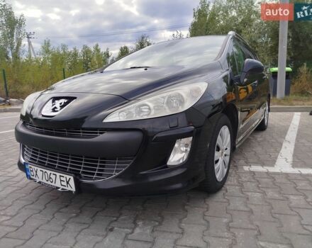 Черный Пежо 308, объемом двигателя 1.6 л и пробегом 247 тыс. км за 5600 $, фото 1 на Automoto.ua