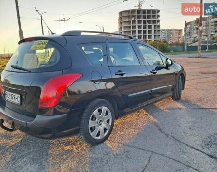 Черный Пежо 308, объемом двигателя 1.6 л и пробегом 220 тыс. км за 5700 $, фото 1 на Automoto.ua