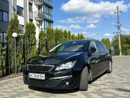 Черный Пежо 308, объемом двигателя 2 л и пробегом 252 тыс. км за 8500 $, фото 1 на Automoto.ua