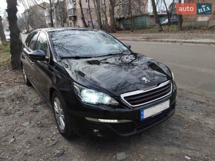 Черный Пежо 308, объемом двигателя 1.56 л и пробегом 320 тыс. км за 8999 $, фото 1 на Automoto.ua