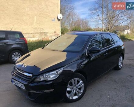 Черный Пежо 308, объемом двигателя 1.56 л и пробегом 190 тыс. км за 6999 $, фото 1 на Automoto.ua