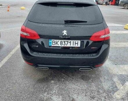 Черный Пежо 308, объемом двигателя 1.2 л и пробегом 95 тыс. км за 11000 $, фото 1 на Automoto.ua