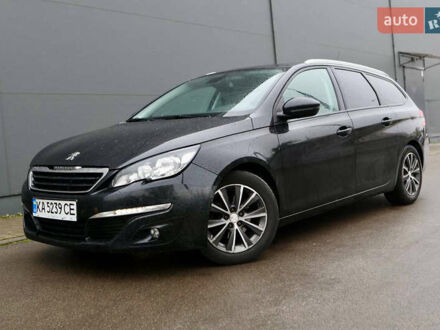 Черный Пежо 308, объемом двигателя 1.56 л и пробегом 279 тыс. км за 7100 $, фото 1 на Automoto.ua
