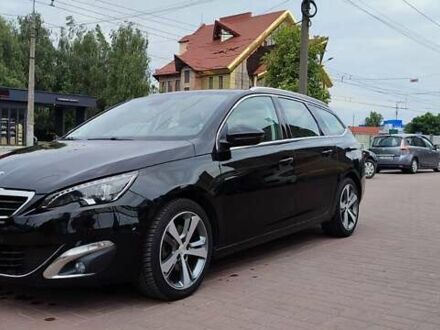 Чорний Пежо 308, об'ємом двигуна 2 л та пробігом 223 тис. км за 12500 $, фото 1 на Automoto.ua